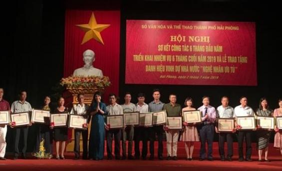 Hội nghị sơ kết công tác 6 tháng đầu năm - Triển khai nhiệm vụ 6 tháng cuối năm 2019 và Lễ trao tặng Danh hiệu vinh dự Nhà nước “Nghệ nhân ưu tú” Hội nghị sơ kết công tác 6 tháng đầu năm - Triển khai nhiệm vụ 6 tháng cuối năm 2019 và Lễ trao tặng Danh hiệu vinh dự Nhà nước “Nghệ nhân ưu tú”